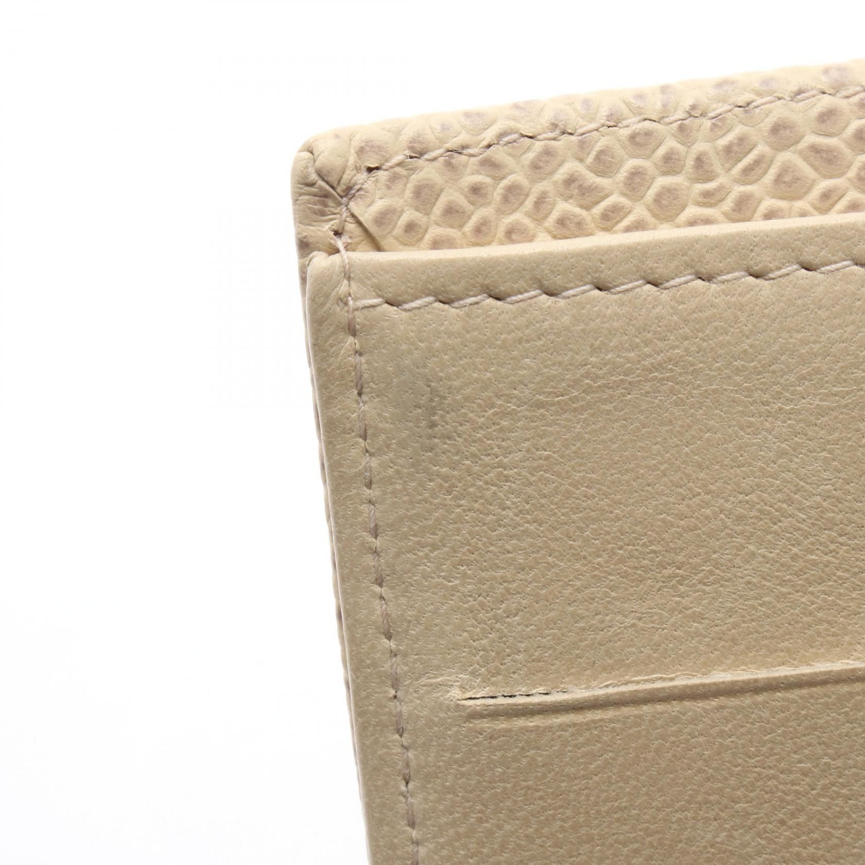 Chanel Chanel Chanel Coco Mark Grained Calfskin Long Bifold Wallet Leather Long Wallet DUTY FREE for USA Size ONE SIZE - 7 Thumbnail