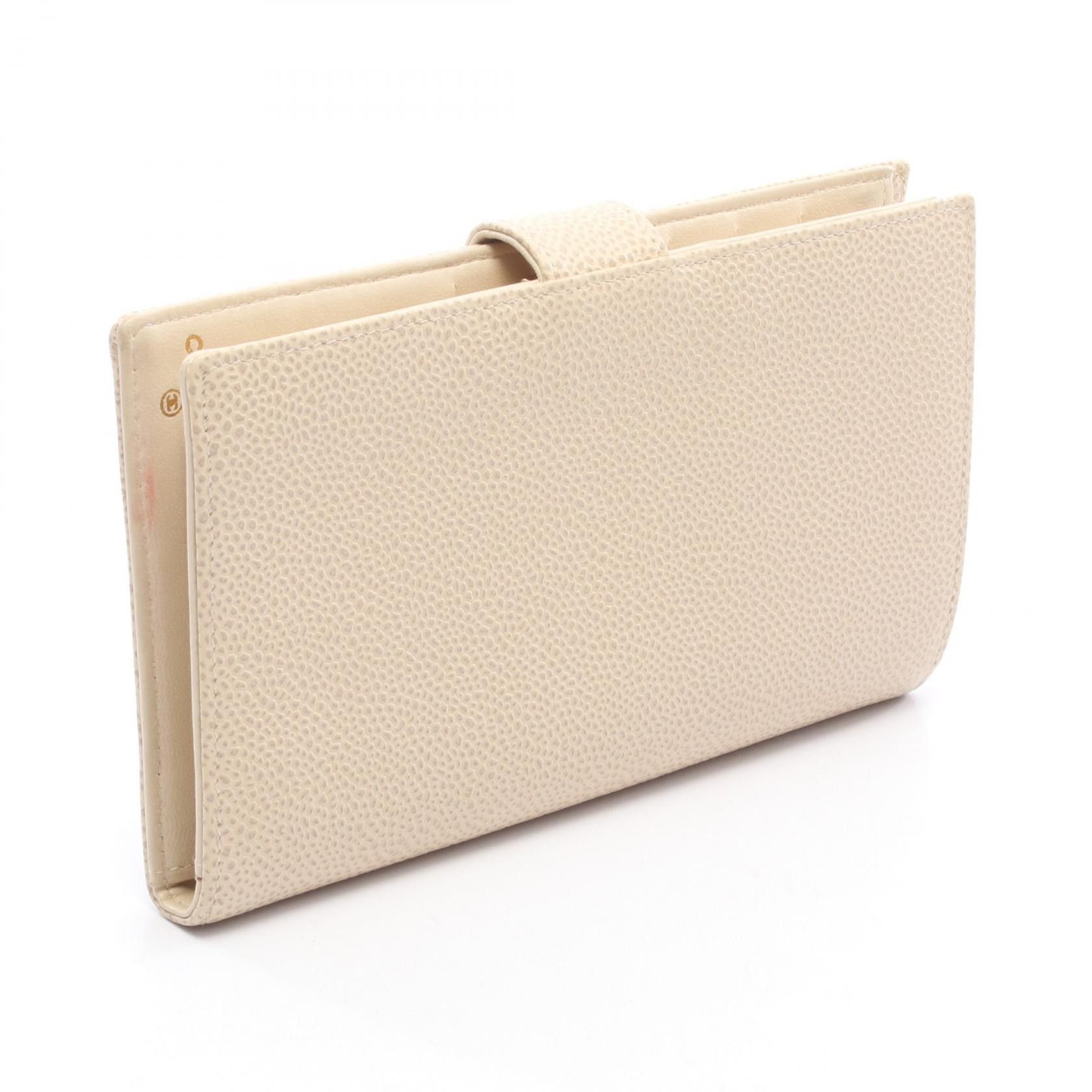 Chanel Chanel Chanel Coco Mark Grained Calfskin Long Bifold Wallet Leather Long Wallet DUTY FREE for USA Size ONE SIZE - 2 Thumbnail
