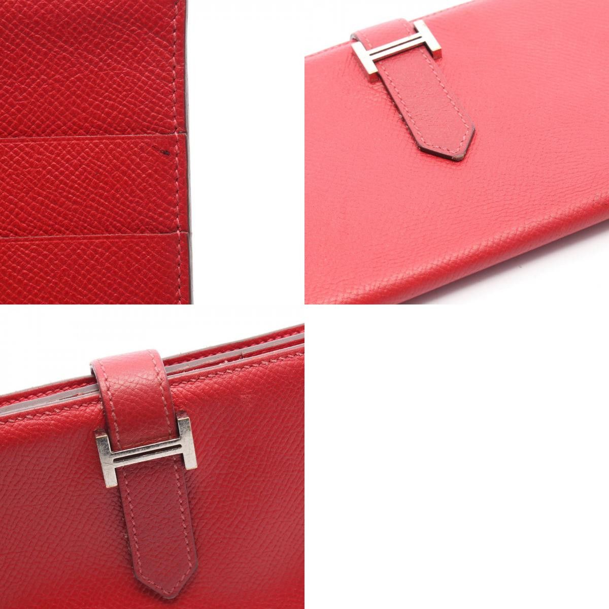 Hermes Hermes Hermes Bearn Soufflet Epsom Leather Long Wallet Leather Long Wallet Stamp P (2012) DUTY FREE for USA Size ONE SIZE - 10 Thumbnail
