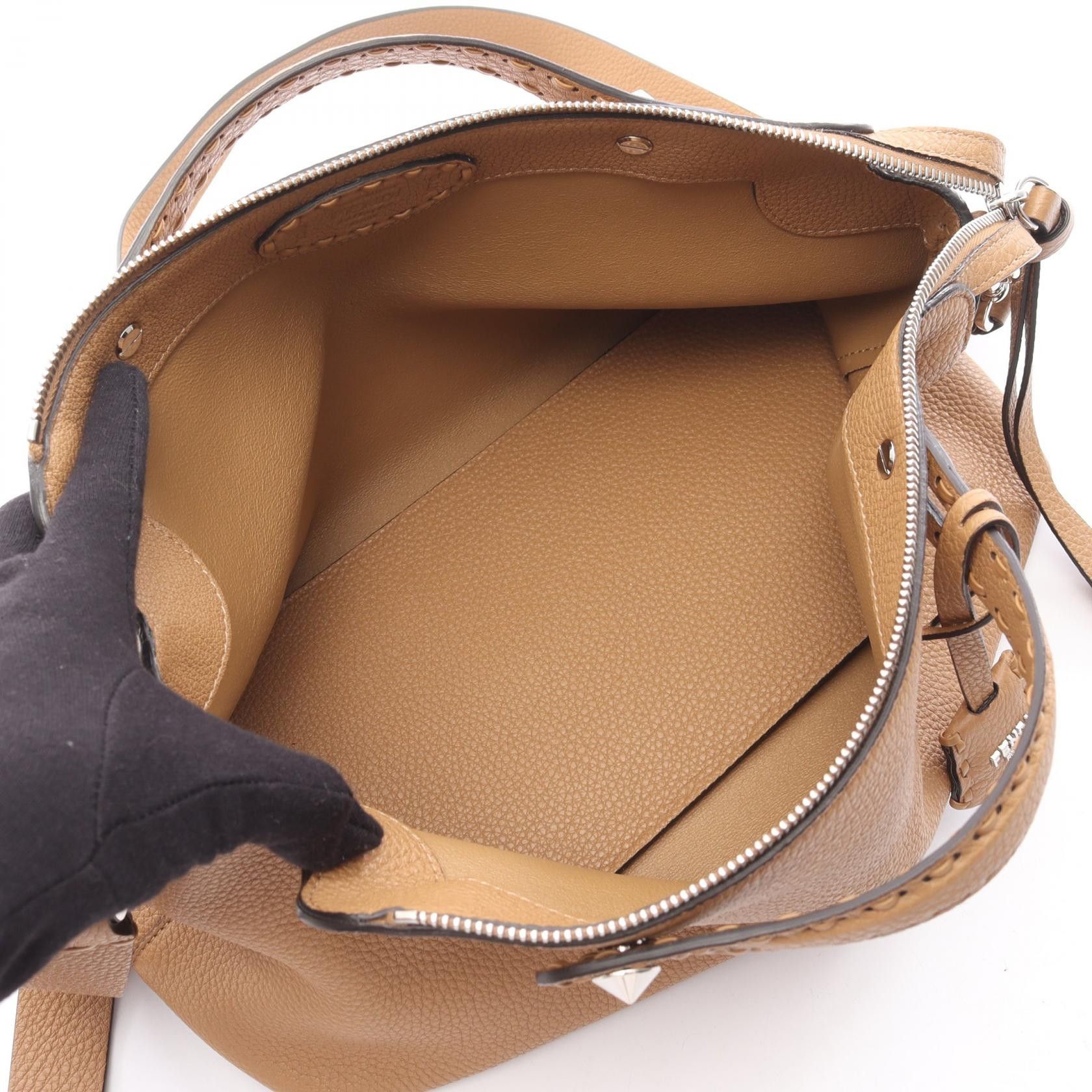 Fendi Fendi FENDI By The Way Selleria Leather Handbag Leather Handbag 8BL156ASU2F0EMR DUTY FREE for USA Size ONE SIZE - 3 Thumbnail