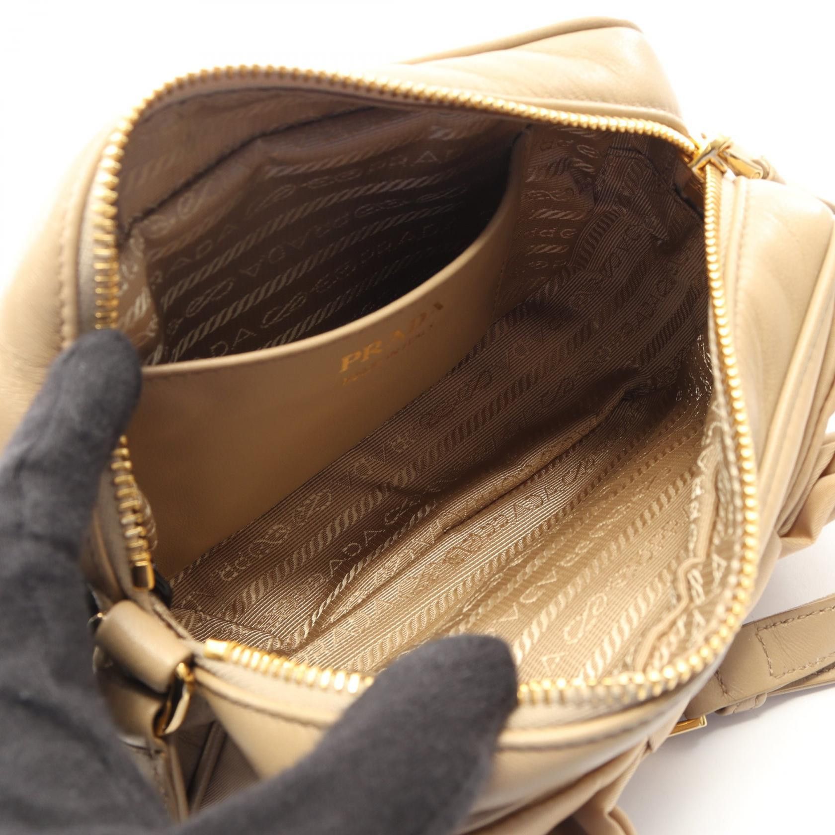 Prada Prada Prada TESSUTO FIOCCO nylon leather shoulder bag Textile Shoulder Bag 1BH166 DUTY FREE for USA Size ONE SIZE - 3 Thumbnail