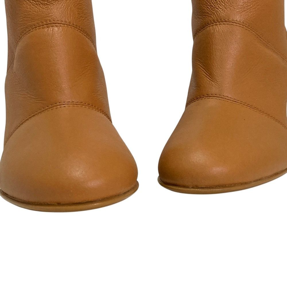 Other Other Gianvito Rossi Leather Chunky Heel Shearling Boots Leather Shoes DUTY FREE for USA Size ONE SIZE - 6 Thumbnail