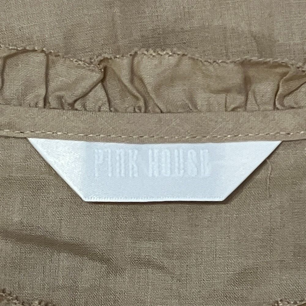 Other Other PINK HOUSE Frill Shirt Dress Textile Dresses A2143FAY280 DUTY FREE for USA Size ONE SIZE - 5 Thumbnail
