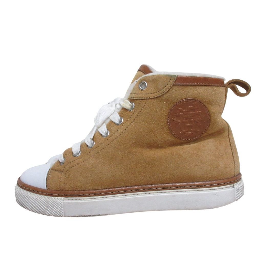 Hermes Hermes Hermes Jimmy Shearling High Top Sneakers 36 1/2 Fur Shoes DUTY FREE for USA Size ONE SIZE - 3 Thumbnail