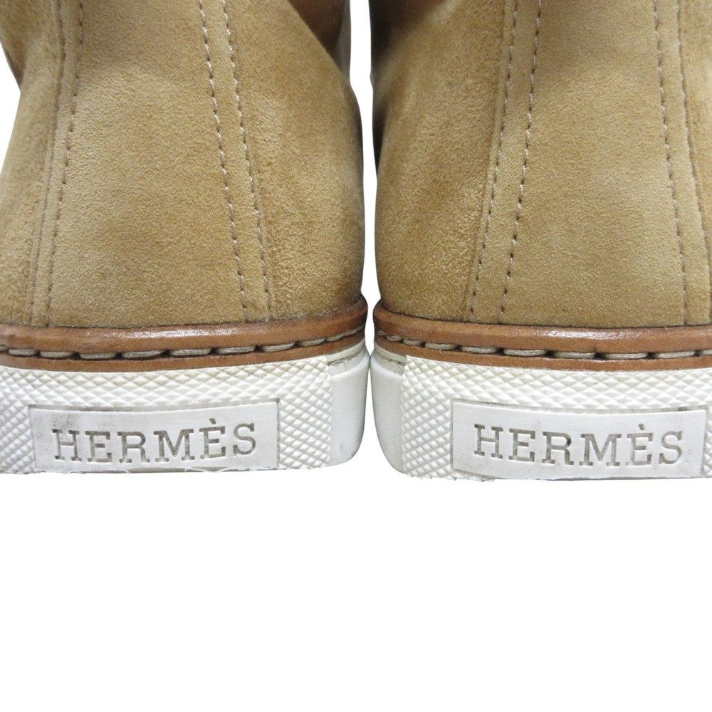 Hermes Hermes Hermes Jimmy Shearling High Top Sneakers 36 1/2 Fur Shoes DUTY FREE for USA Size ONE SIZE - 4 Thumbnail