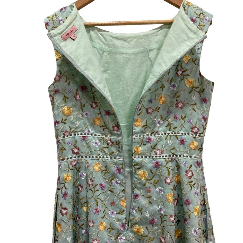 Other Other TOCCA Flower Embroidered Sleeveless Dress Textile Dresses DUTY FREE for USA Size ONE SIZE - 3 Thumbnail