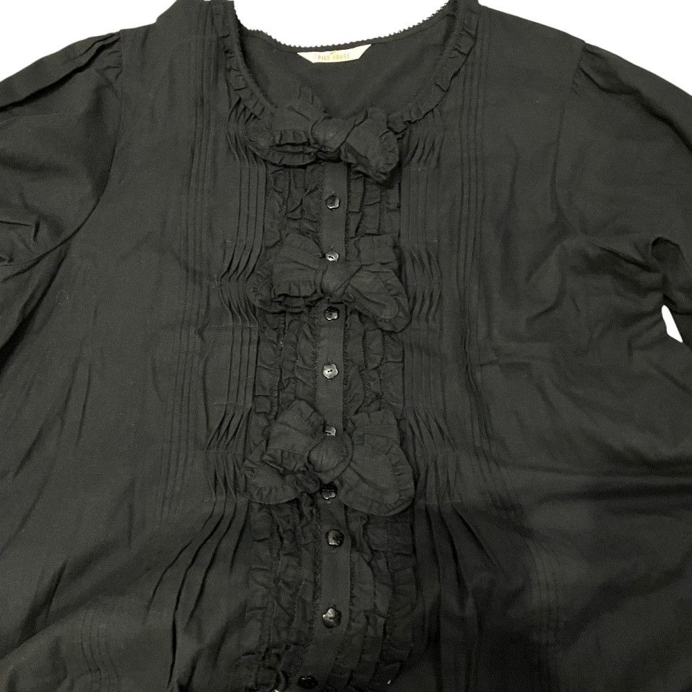 Other Other PINK HOUSE ribbon frill shirt dress Textile Dresses A2133FA466 DUTY FREE for USA Size ONE SIZE - 3 Thumbnail