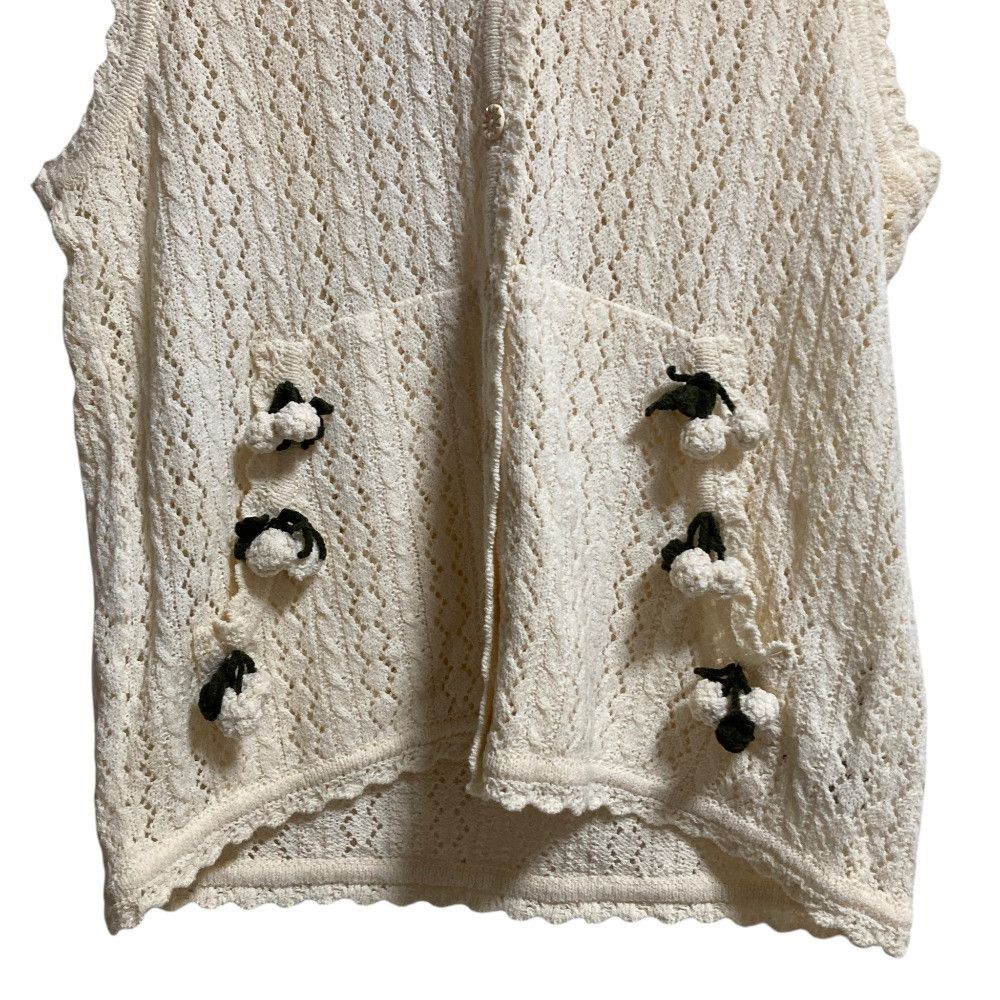 Other Other Pink House Crochet Hooded Sleeveless Cardigan Textile Tops DUTY FREE for USA Size ONE SIZE - 4 Thumbnail
