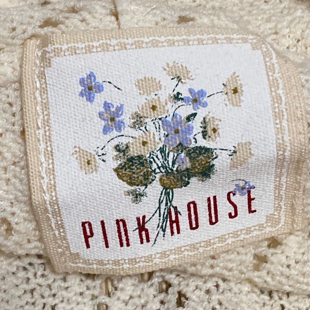 Other Other Pink House Crochet Hooded Sleeveless Cardigan Textile Tops DUTY FREE for USA Size ONE SIZE - 8 Thumbnail
