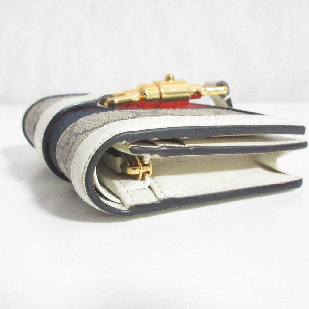 Gucci Gucci Gucci Jackie Compact Wallet Leather Short Wallet 645536 DUTY FREE for USA Size ONE SIZE - 3 Thumbnail