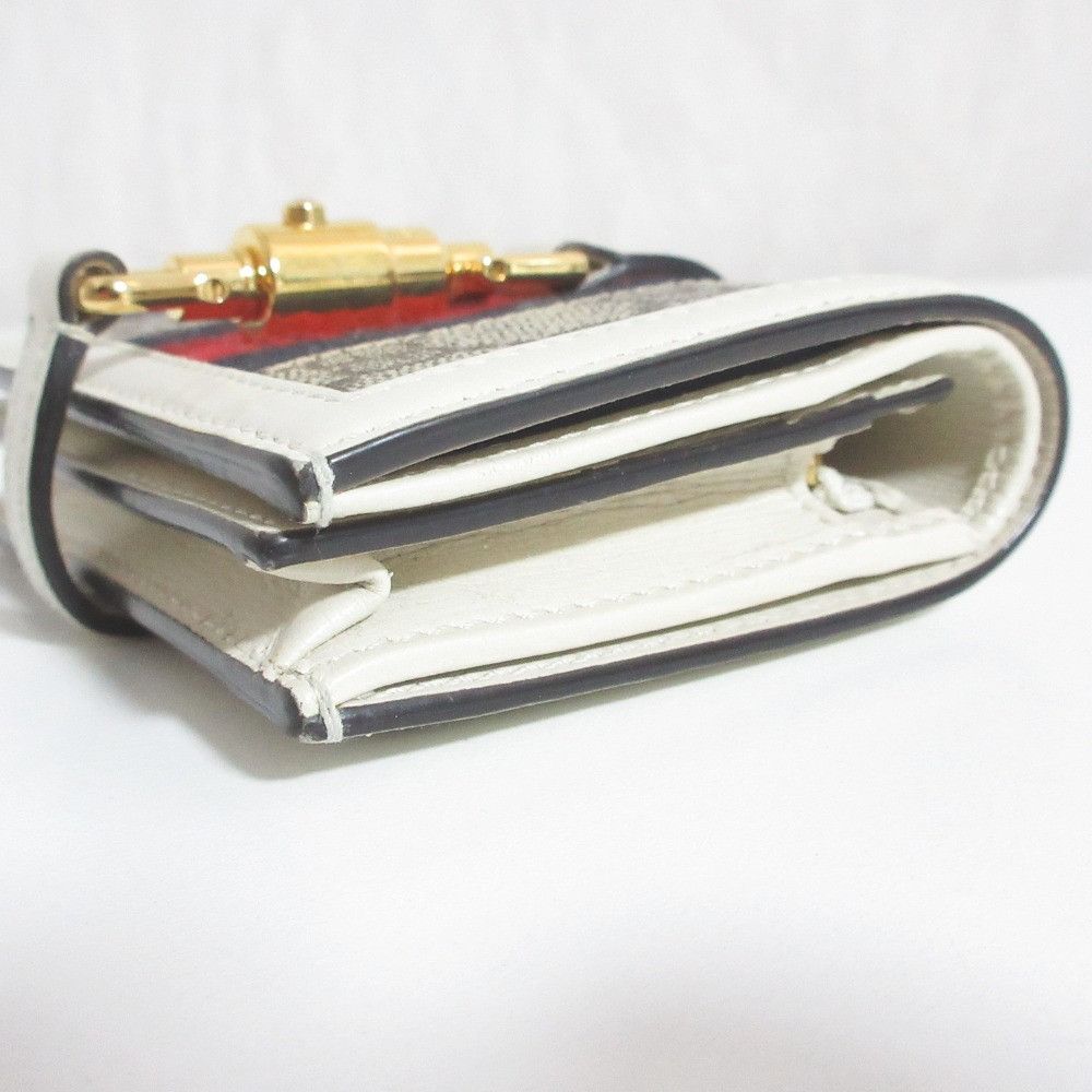 Gucci Gucci Gucci Jackie Compact Wallet Leather Short Wallet 645536 DUTY FREE for USA Size ONE SIZE - 5 Thumbnail