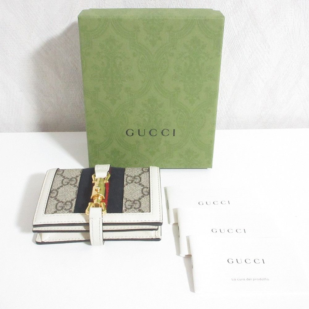 Gucci Gucci Gucci Jackie Compact Wallet Leather Short Wallet 645536 DUTY FREE for USA Size ONE SIZE - 12 Thumbnail