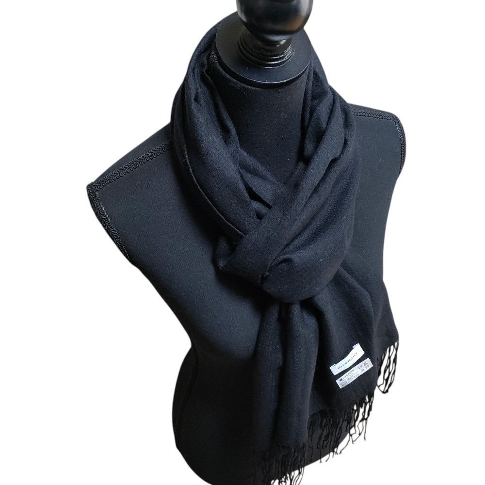 Givenchy Givenchy Givenchy Cashmere Fringe Scarf Textile Scarf DUTY FREE for USA Size ONE SIZE - 7 Thumbnail