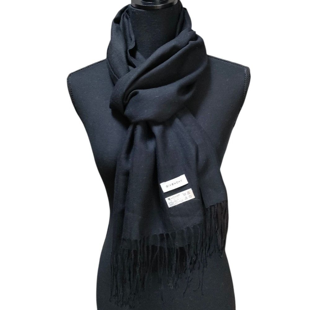 Givenchy Givenchy Givenchy Cashmere Fringe Scarf Textile Scarf DUTY FREE for USA Size ONE SIZE - 6 Thumbnail