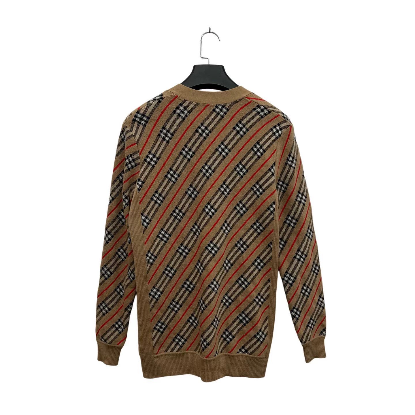 Burberry Burberry Khaki Check Knit Cardigan Size XS / US 0-2 / IT 36-38 - 3 Thumbnail