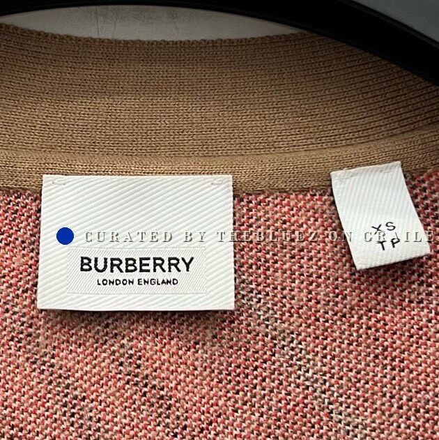 Burberry Burberry Khaki Check Knit Cardigan Size XS / US 0-2 / IT 36-38 - 4 Thumbnail