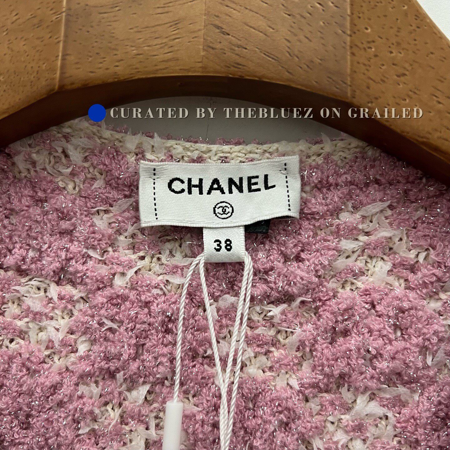 Chanel Chanel Pink White Tweed Coat Size S / US 4 / IT 40 - 5 Thumbnail