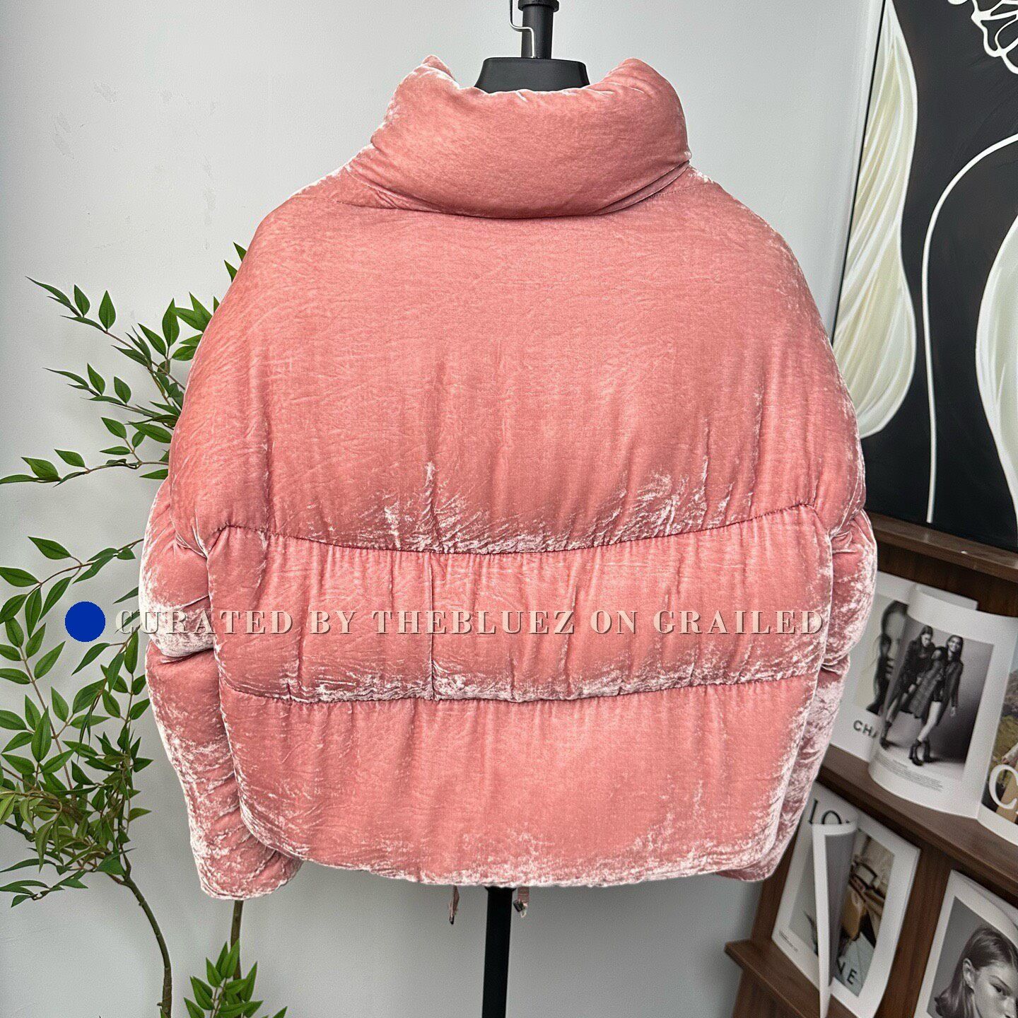 Moncler Moncler Pink Velvet Puffer Down Jacket Size S / US 4 / IT 40 - 2 Thumbnail