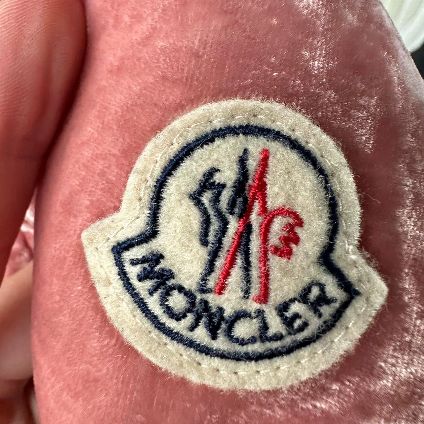 Moncler Moncler Pink Velvet Puffer Down Jacket Size S / US 4 / IT 40 - 4 Thumbnail