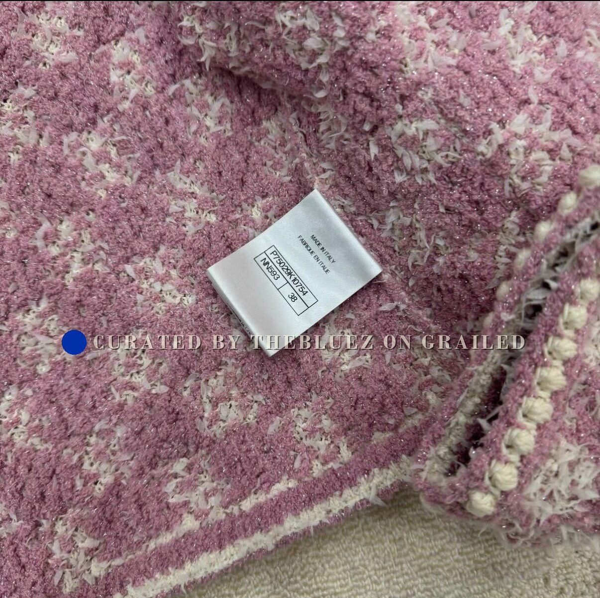 Chanel Chanel Pink White Tweed Coat Size 38 Size S / US 4 / IT 40 - 3 Thumbnail