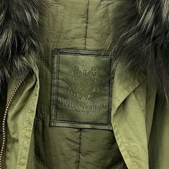 MR & MRS ITALY Mr&Mrs Green Fur Parka Coat Size US S / EU 44-46 / 1 - 4 Thumbnail