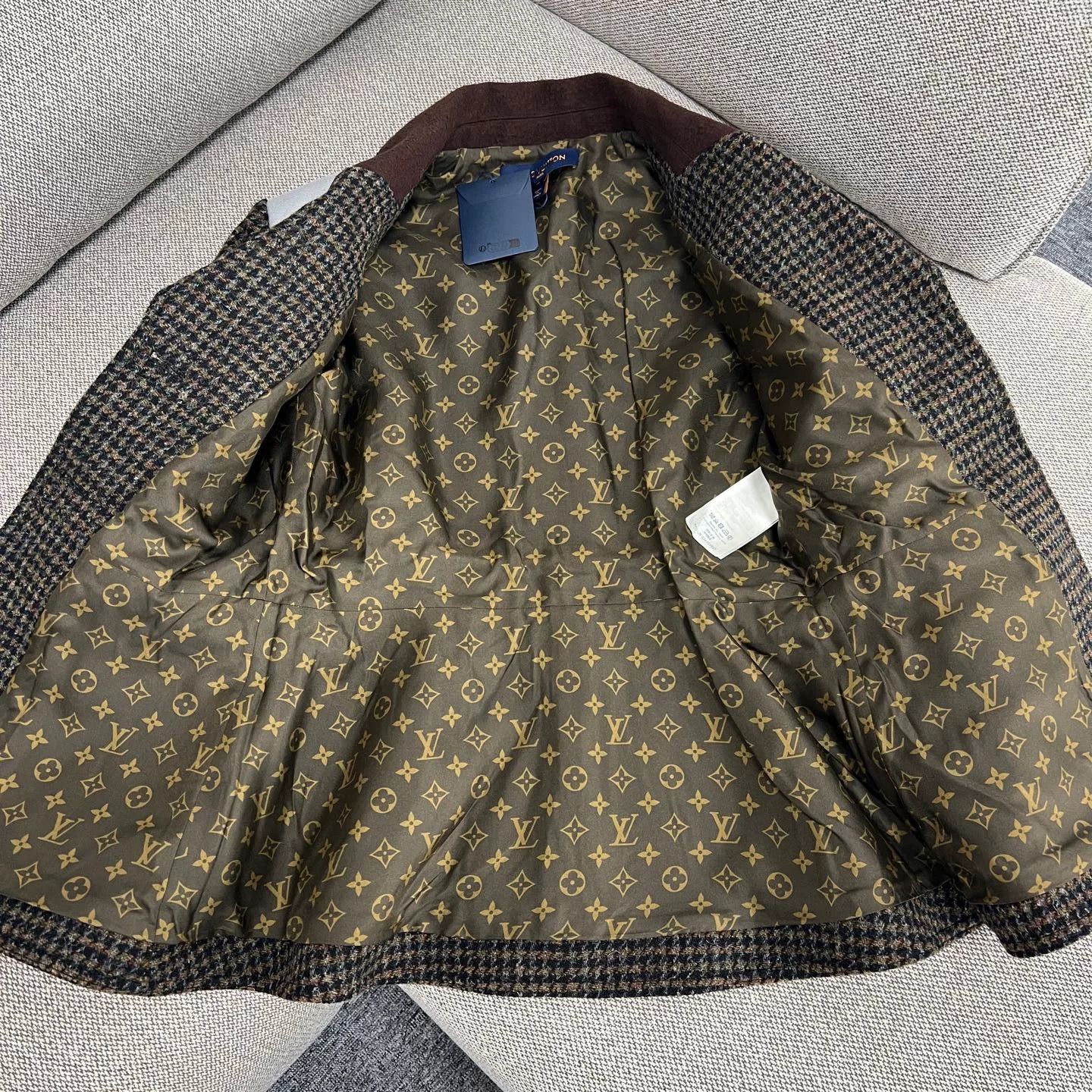 Louis Vuitton Louis Vuitton Houndstooth Wool Jacket Size XS / US 0-2 / IT 36-38 - 3 Thumbnail