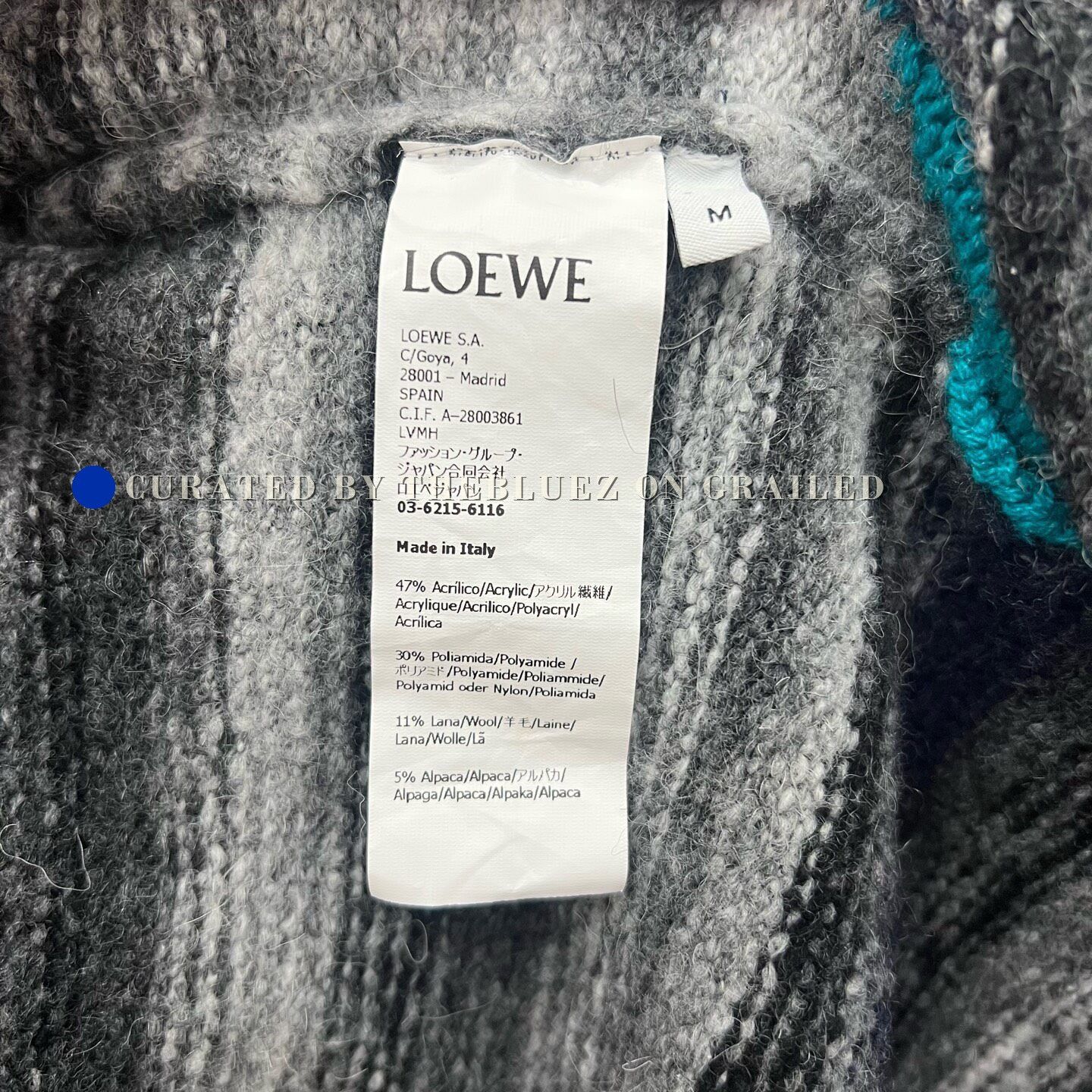 Loewe Loewe Gray Striped Sweater Size US M / EU 48-50 / 2 - 5 Thumbnail