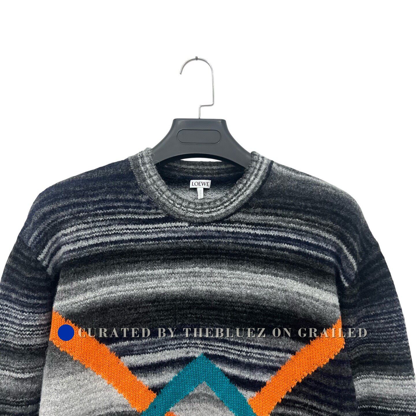 Loewe Loewe Gray Striped Sweater Size US M / EU 48-50 / 2 - 2 Thumbnail