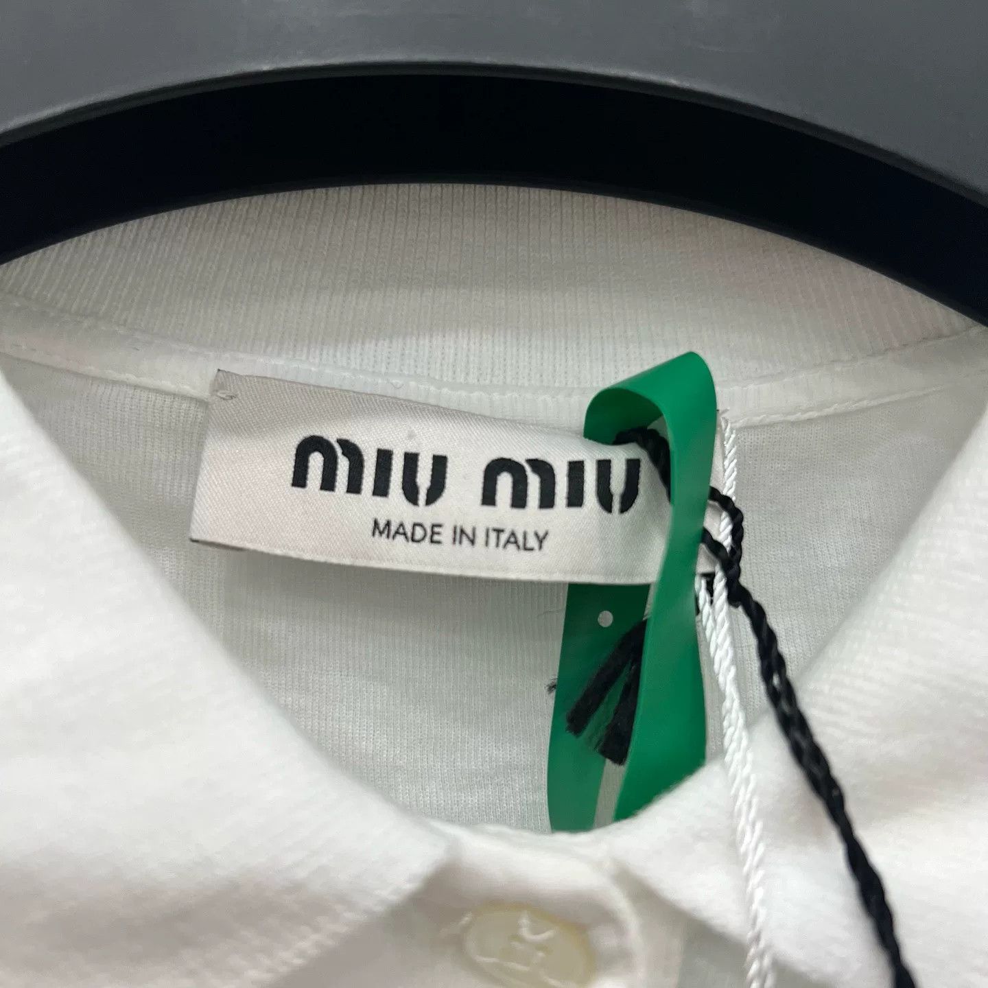 Miu Miu Miumiu White Logo Long Sleeve XS Size XS / US 0-2 / IT 36-38 - 5 Thumbnail