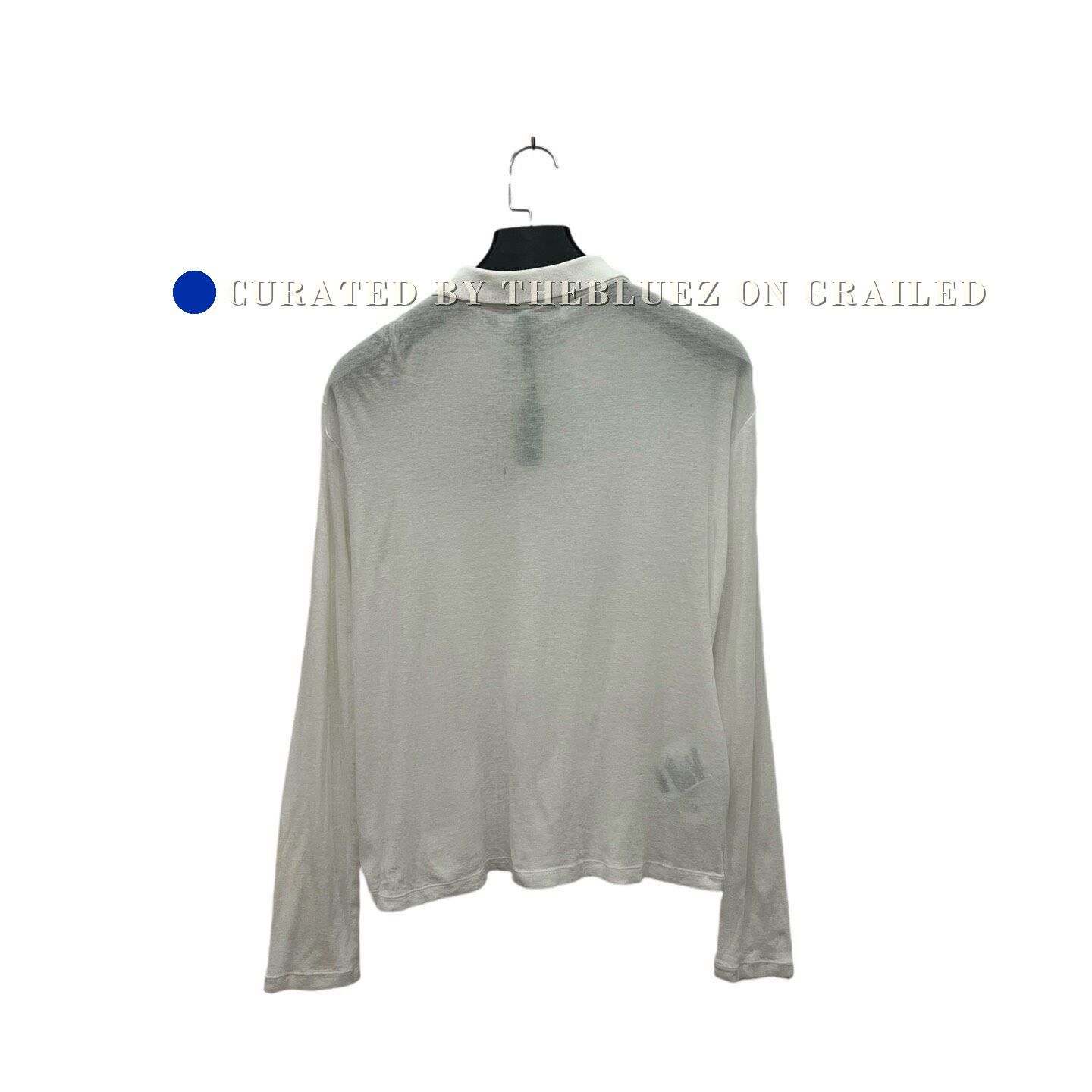 Miu Miu Miumiu White Logo Long Sleeve XS Size XS / US 0-2 / IT 36-38 - 3 Thumbnail