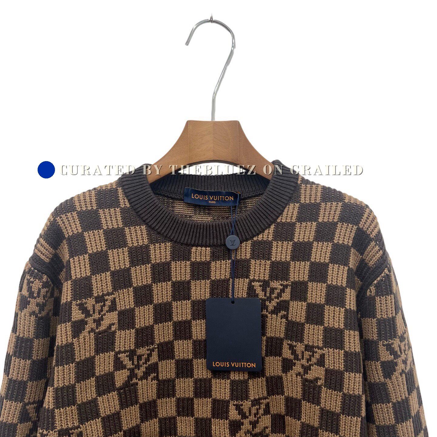 Louis Vuitton Louis Vuitton Damier All-Over Print Sweater Size US M / EU 48-50 / 2 - 4 Thumbnail