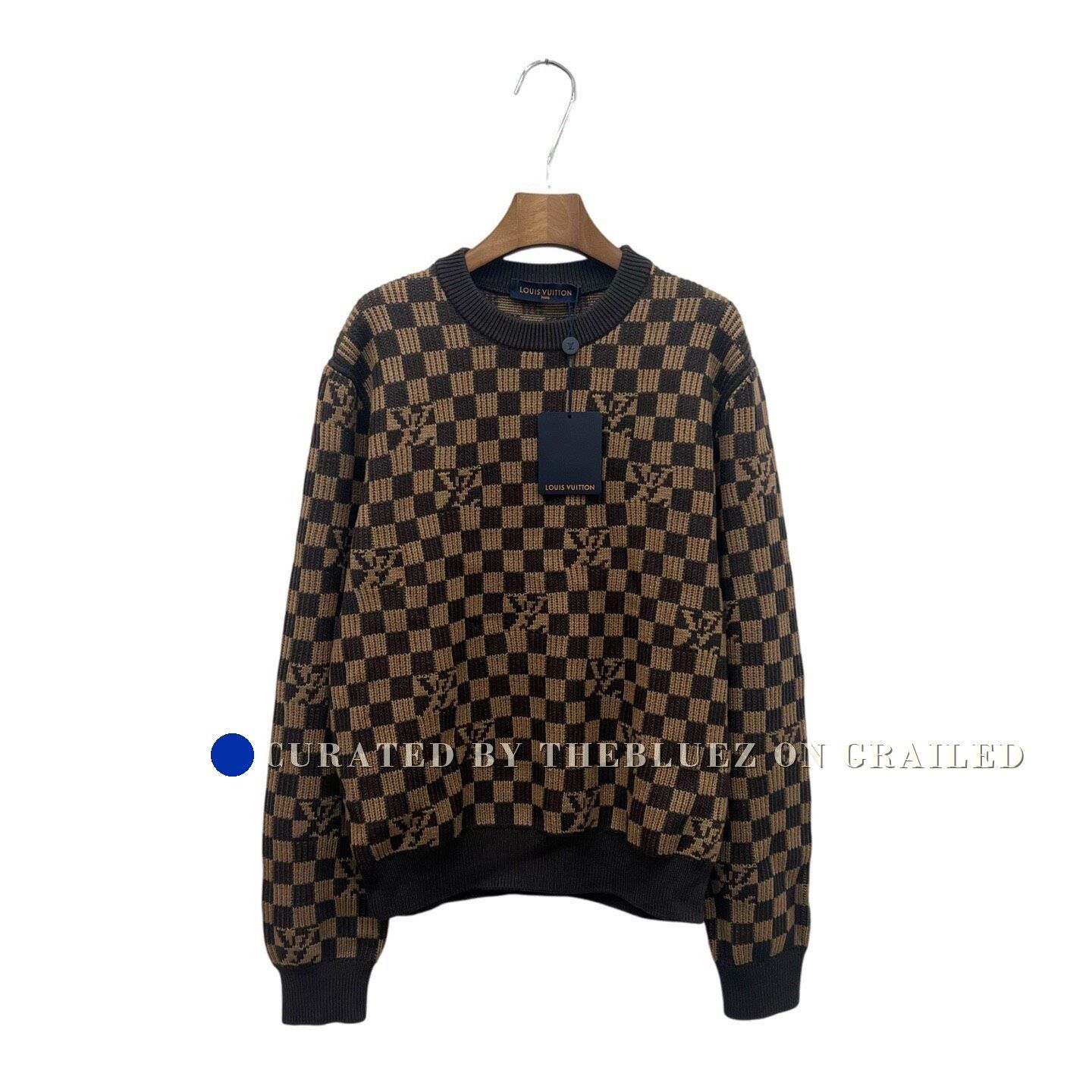 Louis Vuitton Louis Vuitton Damier All-Over Print Sweater Size US M / EU 48-50 / 2 - 2 Thumbnail