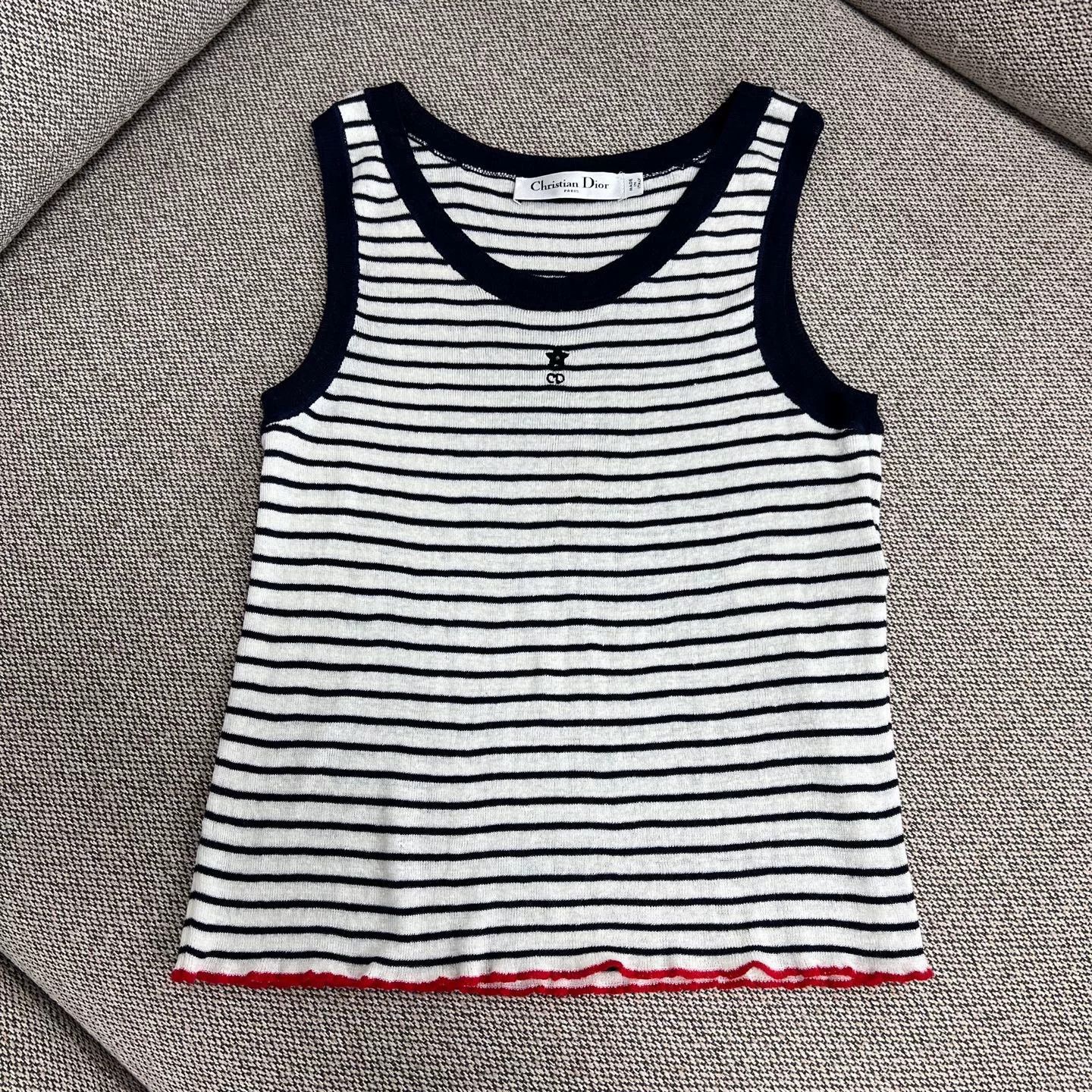 Dior Dior FW24 Linen Stripe Knit Set Size S / US 4 / IT 40 - 3 Thumbnail