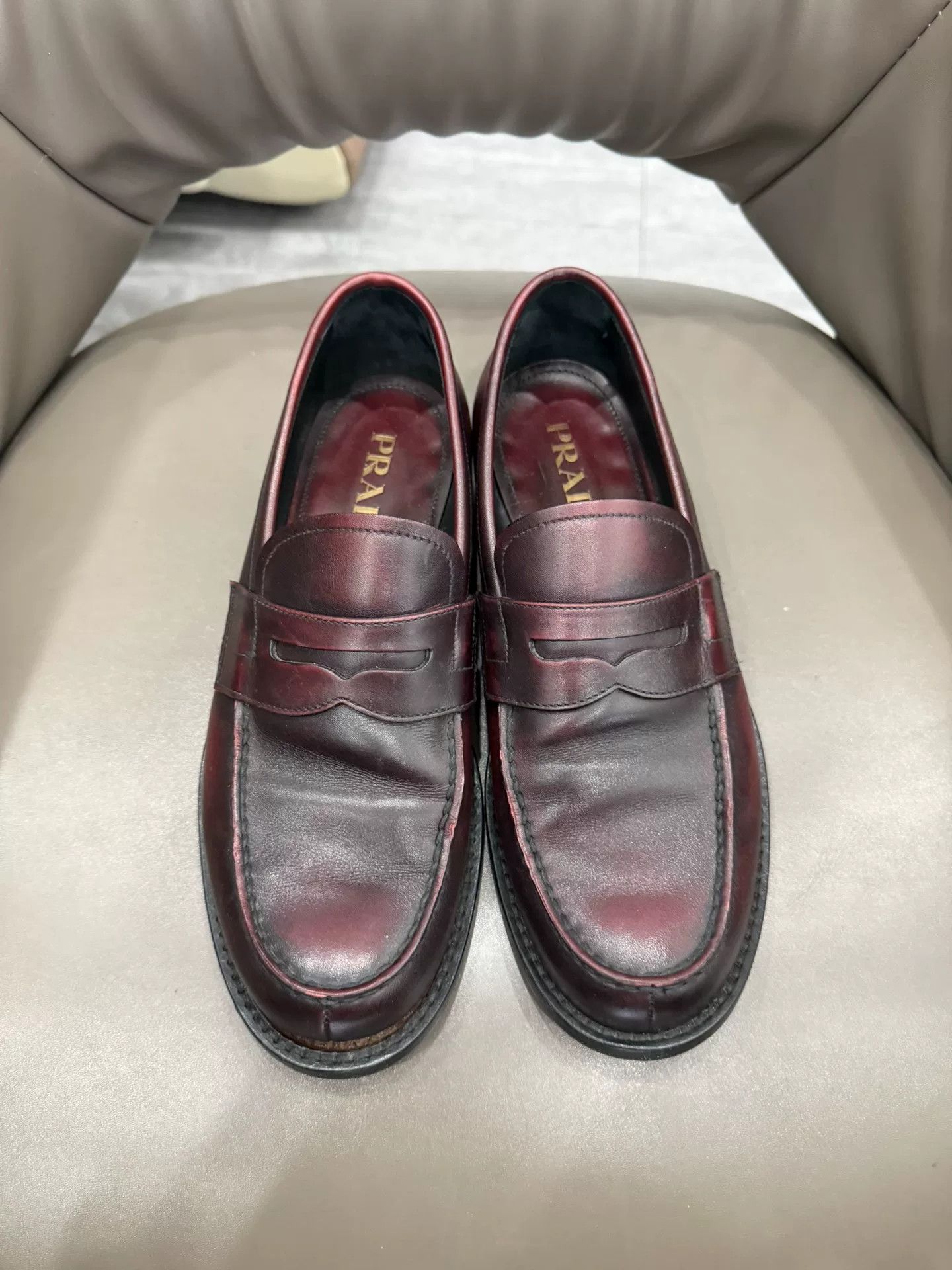 Prada Prada Deep Wine Red Loafers Size US 6 / IT 36 - 2 Thumbnail