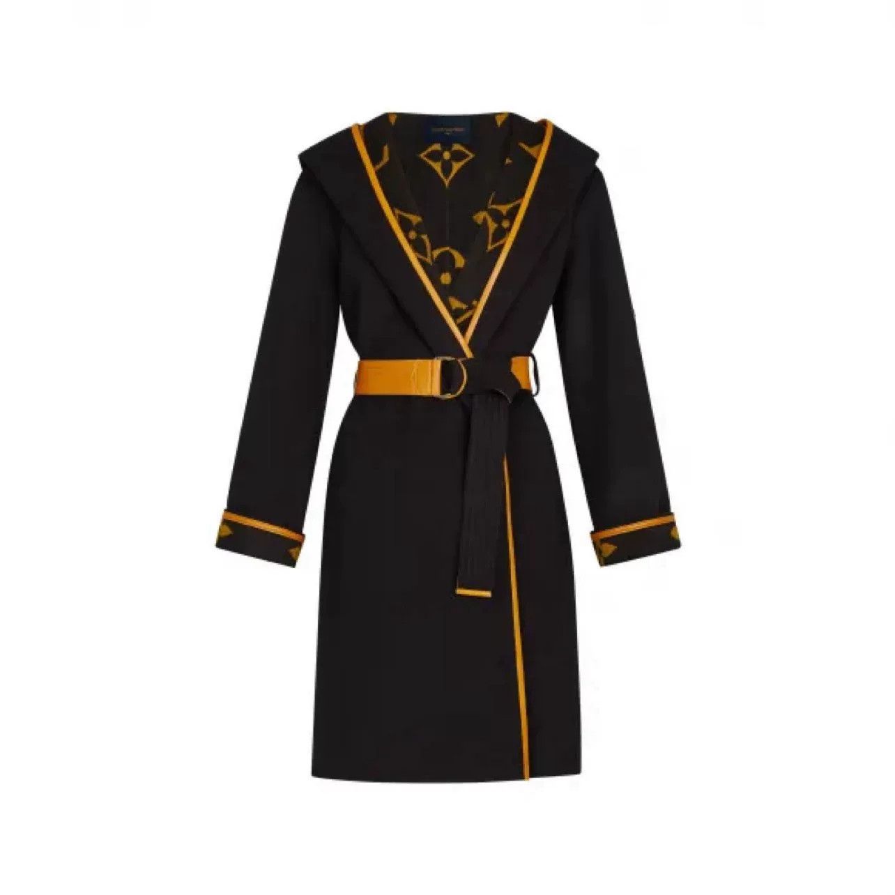 Louis Vuitton Louis Vuitton Black Orange Monogram Hooded Coat Size US M / EU 48-50 / 2 - 7 Thumbnail