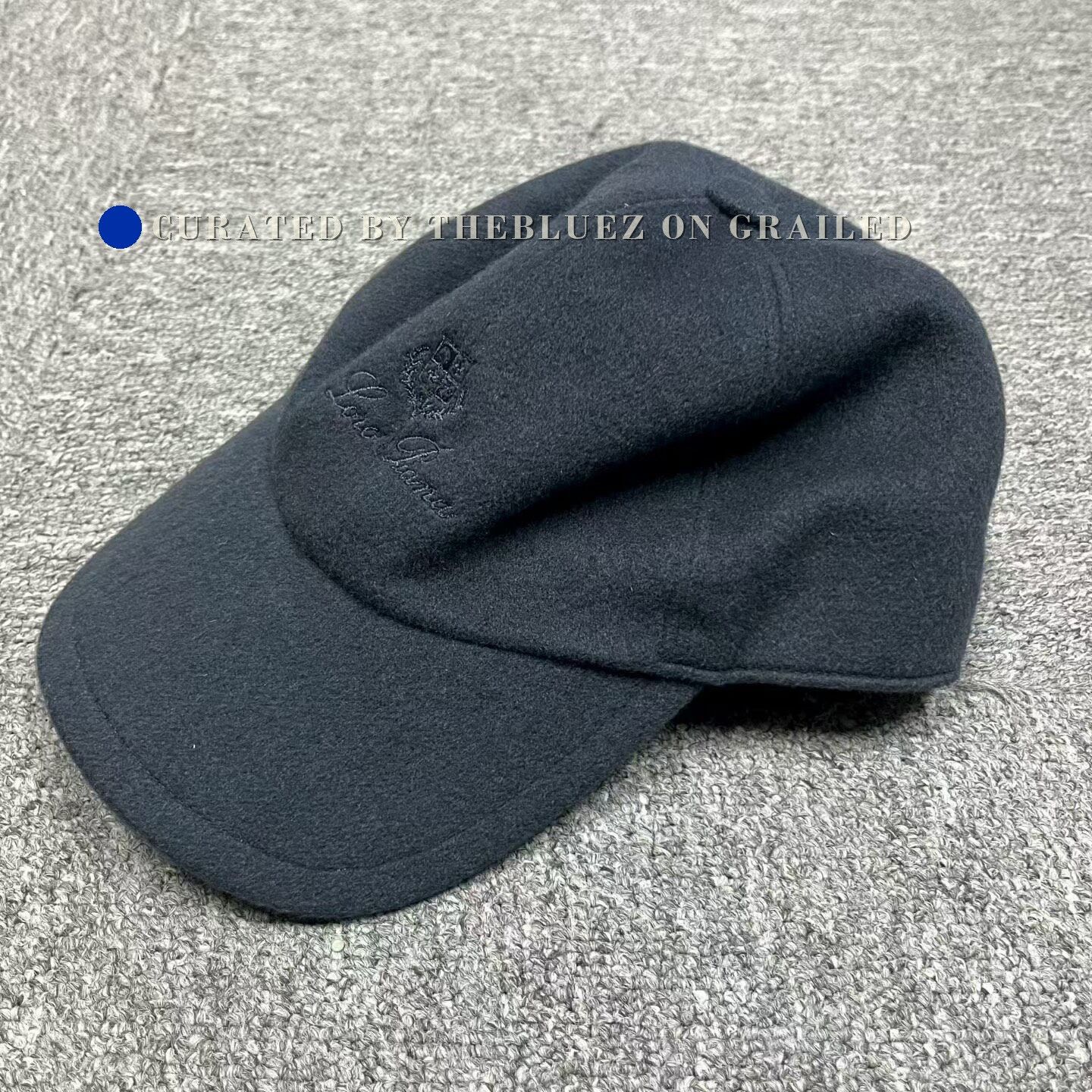 Loro Piana Loro Piana Navy Cashmere Thistle Snake Cap Size ONE SIZE - 5 Thumbnail