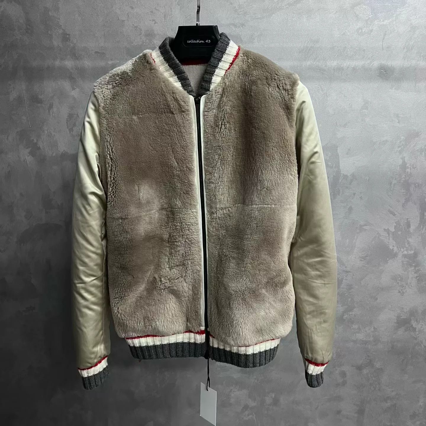 Loro Piana Loro Piana Cream Stripe Reversible Fur Jacket Size US XS / EU 42 / 0 - 6 Thumbnail