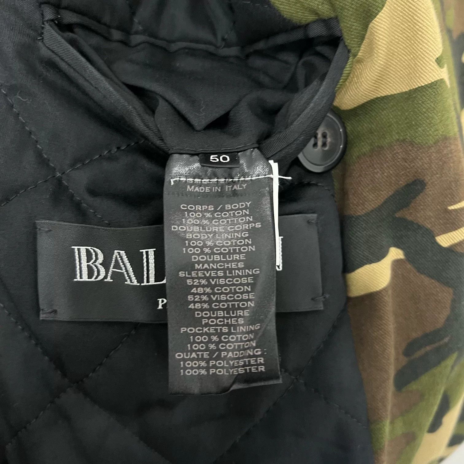 Balmain Balmain Runway Camouflage Double-Breasted Puffer Size US M / EU 48-50 / 2 - 5 Thumbnail