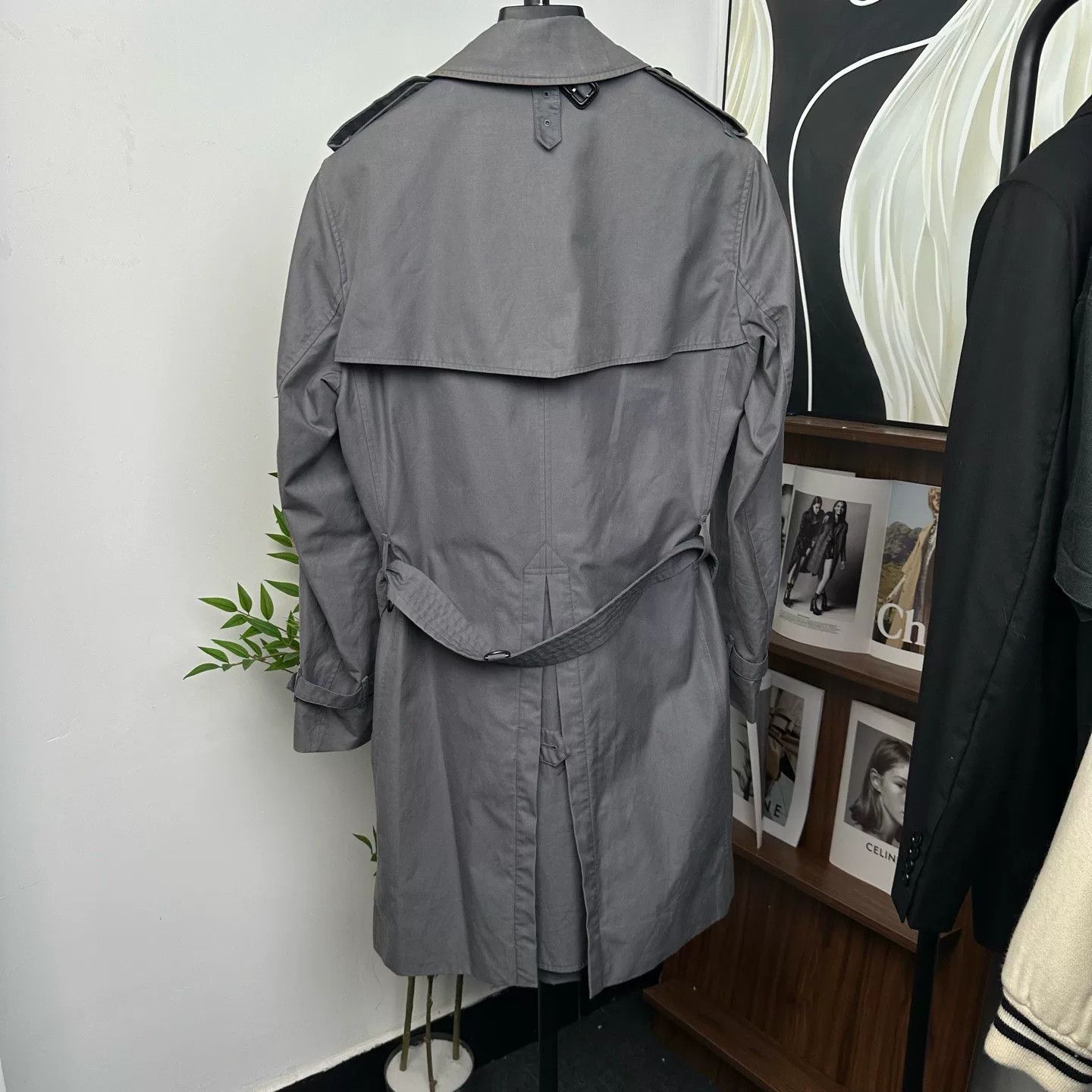 Burberry Burberry Classic Check Double-Breasted Gray Trench Size US S / EU 44-46 / 1 - 2 Thumbnail