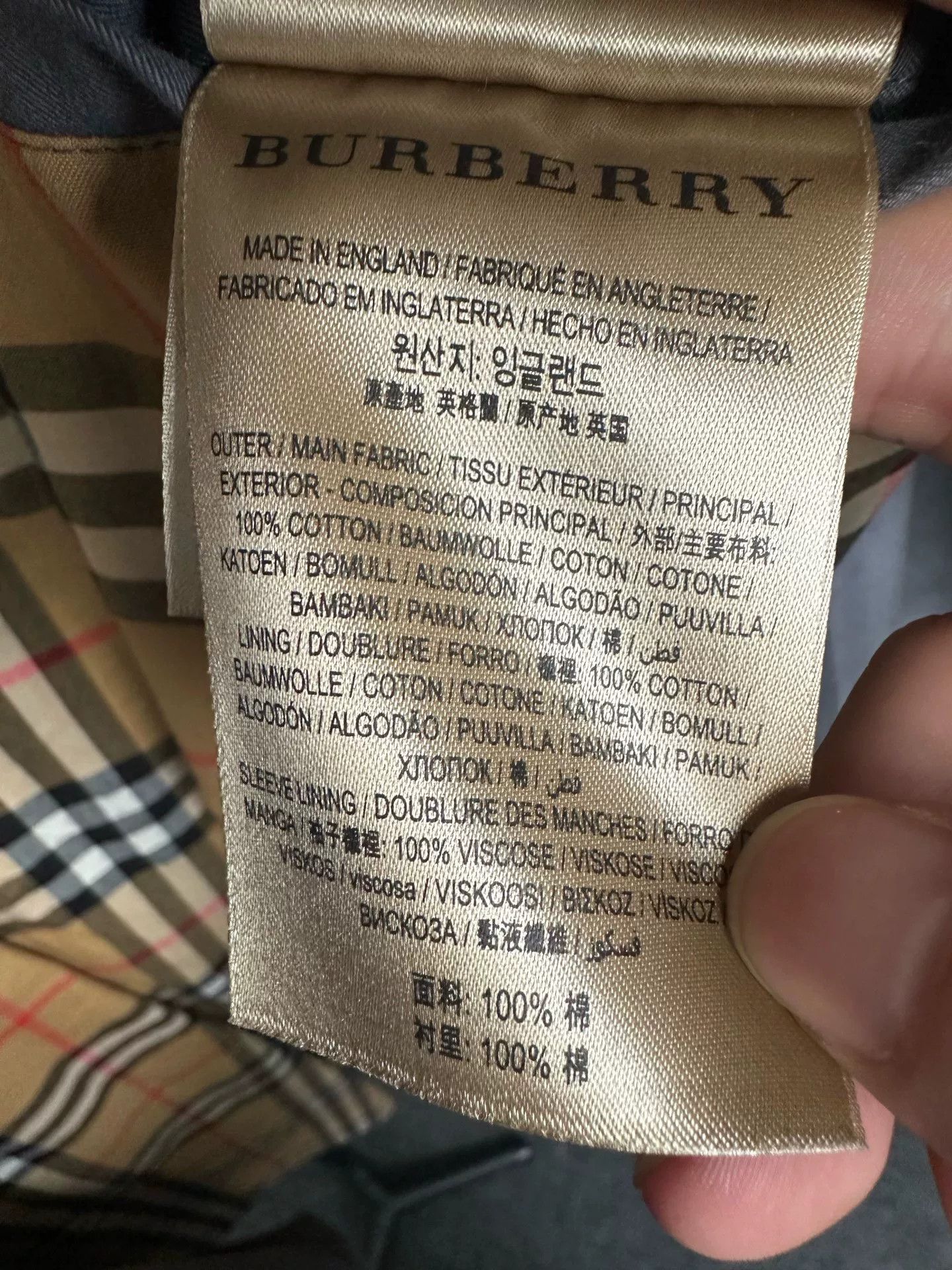 Burberry Burberry Classic Check Double-Breasted Gray Trench Size US S / EU 44-46 / 1 - 5 Thumbnail