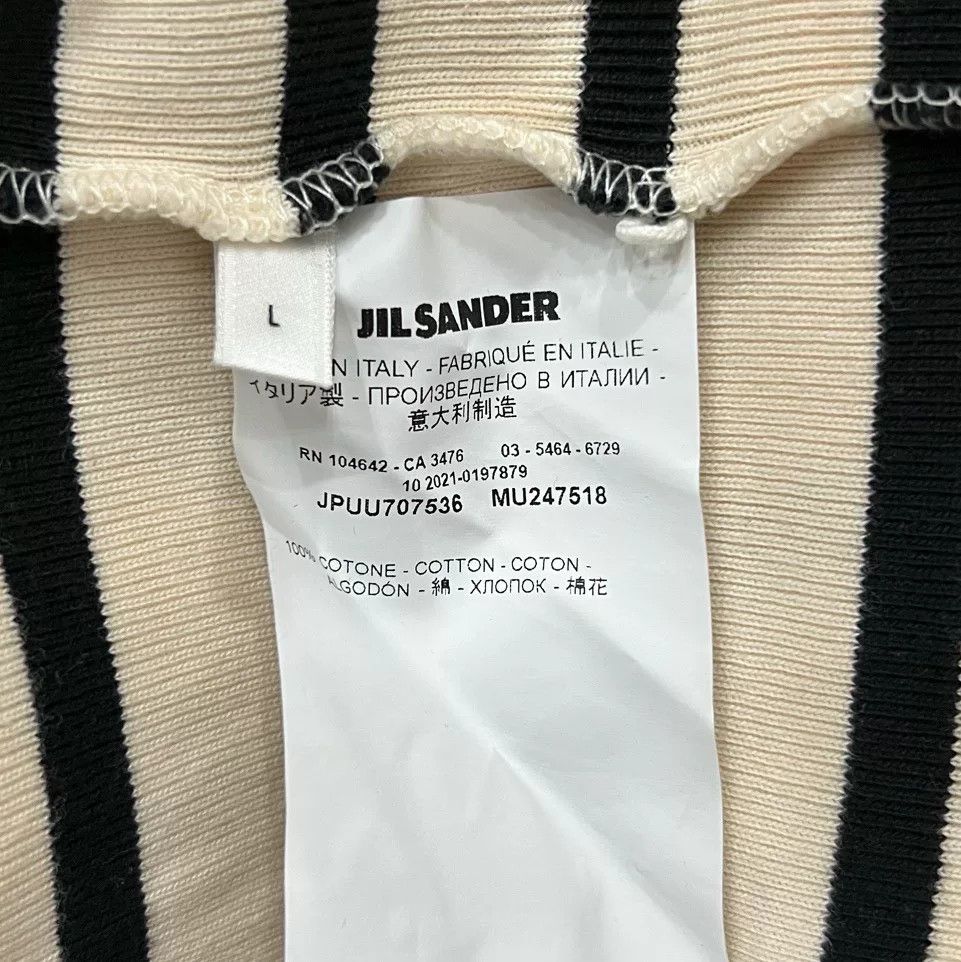 Jil Sander Jil Sander Striped Short-Sleeve Top Size US L / EU 52-54 / 3 - 5 Thumbnail
