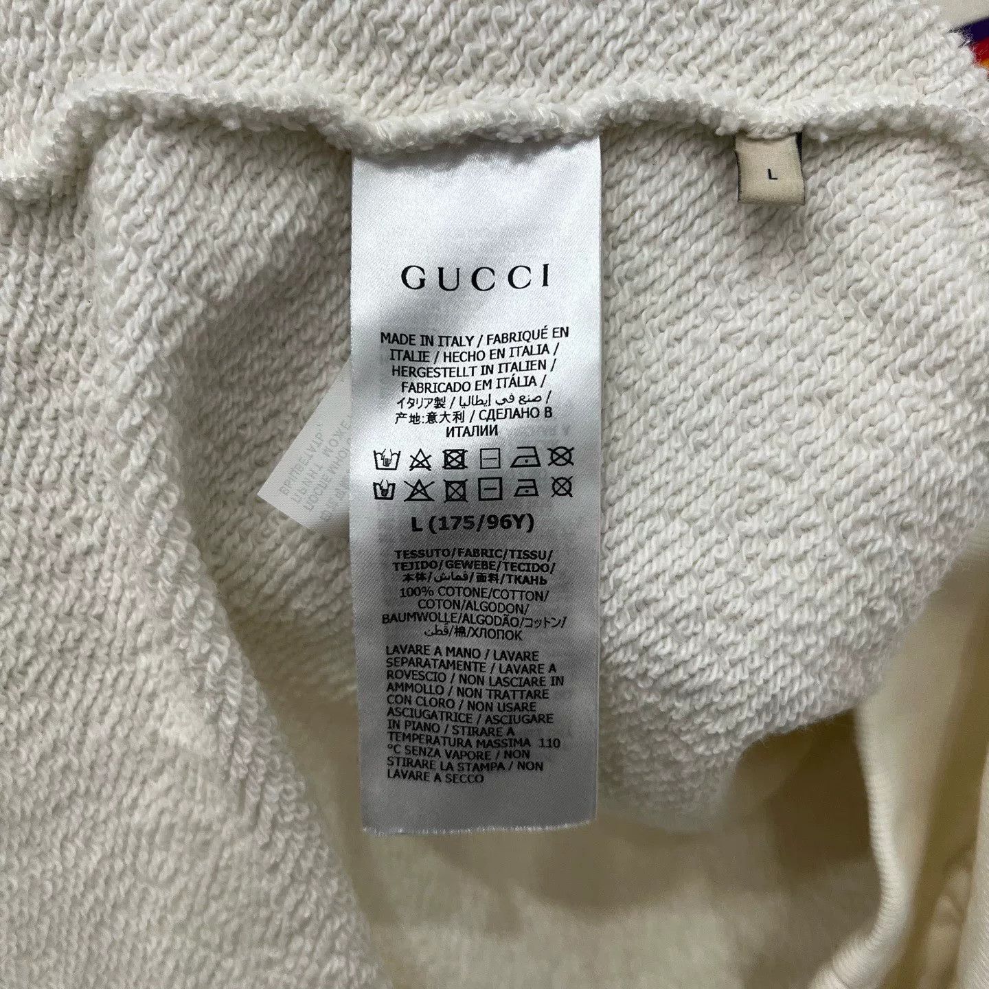 Gucci Gucci White Star Sweatshirt Size US L / EU 52-54 / 3 - 5 Thumbnail