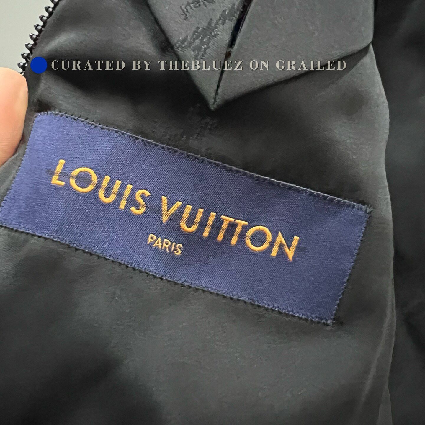 Louis Vuitton Louis Vuitton Black Gray Lapel Zip Jacket Size US S / EU 44-46 / 1 - 3 Thumbnail