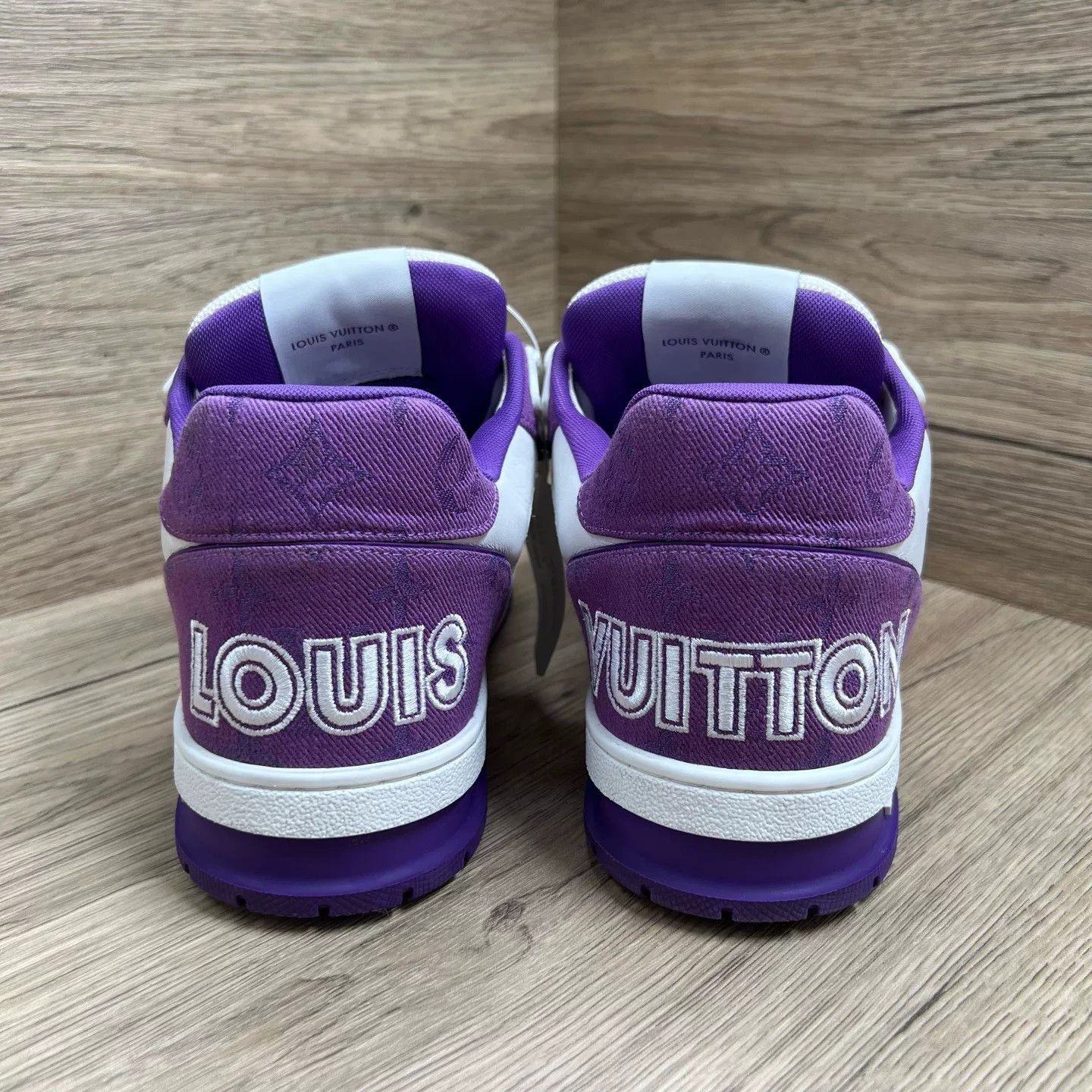 Louis Vuitton Louis Vuitton Trainer White Purple Velcro Sneakers Size US 8.5 / EU 41-42 - 5 Thumbnail