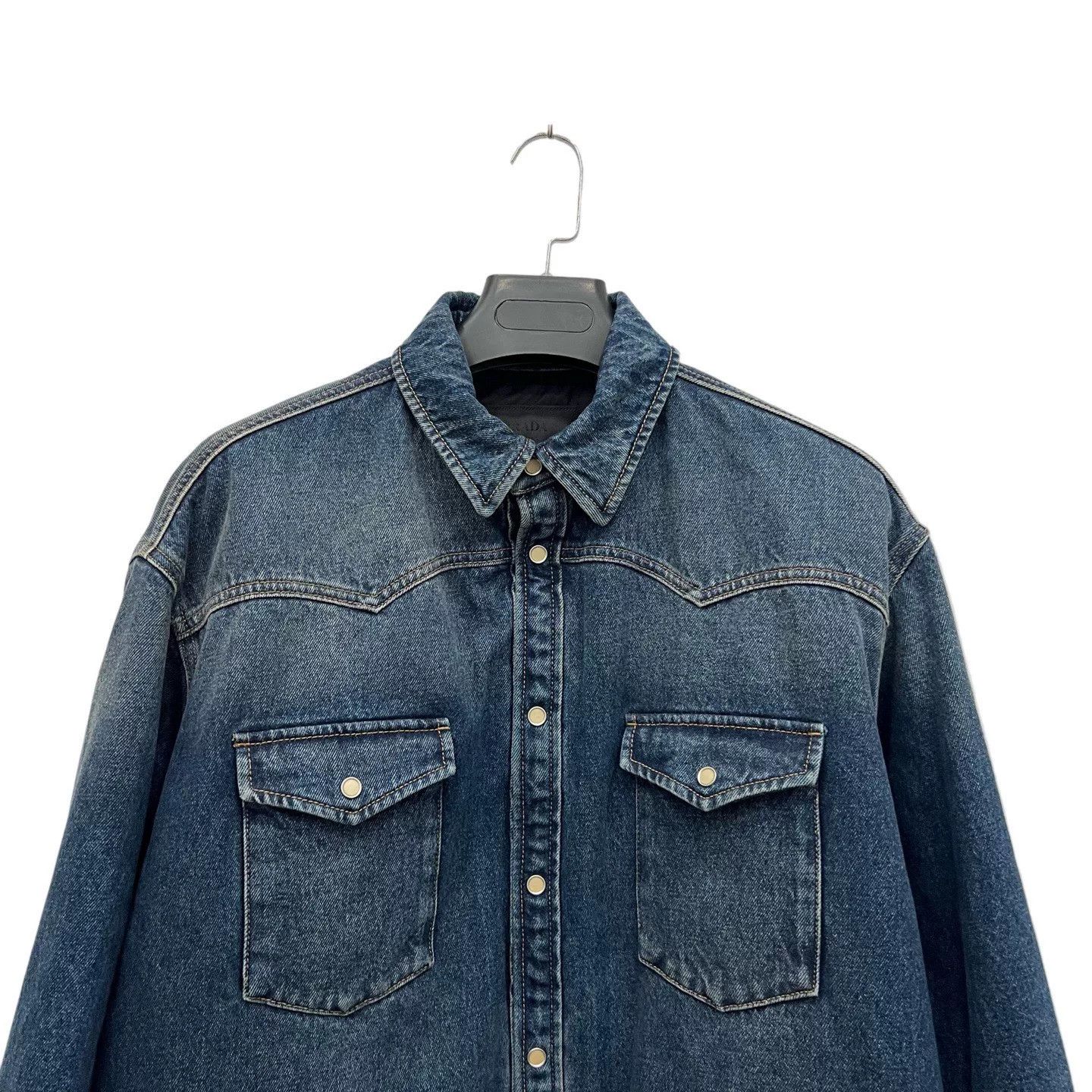 Prada Prada 25 Triangle Logo Denim Jacket Size US S / EU 44-46 / 1 - 3 Thumbnail