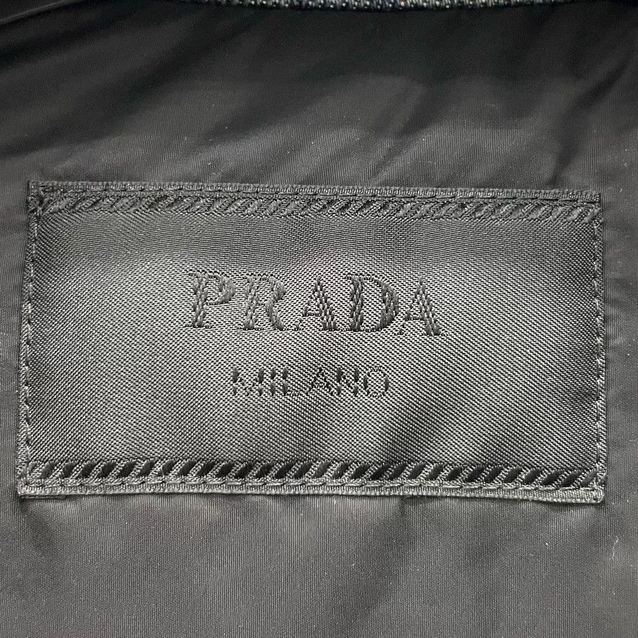 Prada Prada 25 Triangle Logo Denim Jacket Size US S / EU 44-46 / 1 - 6 Thumbnail