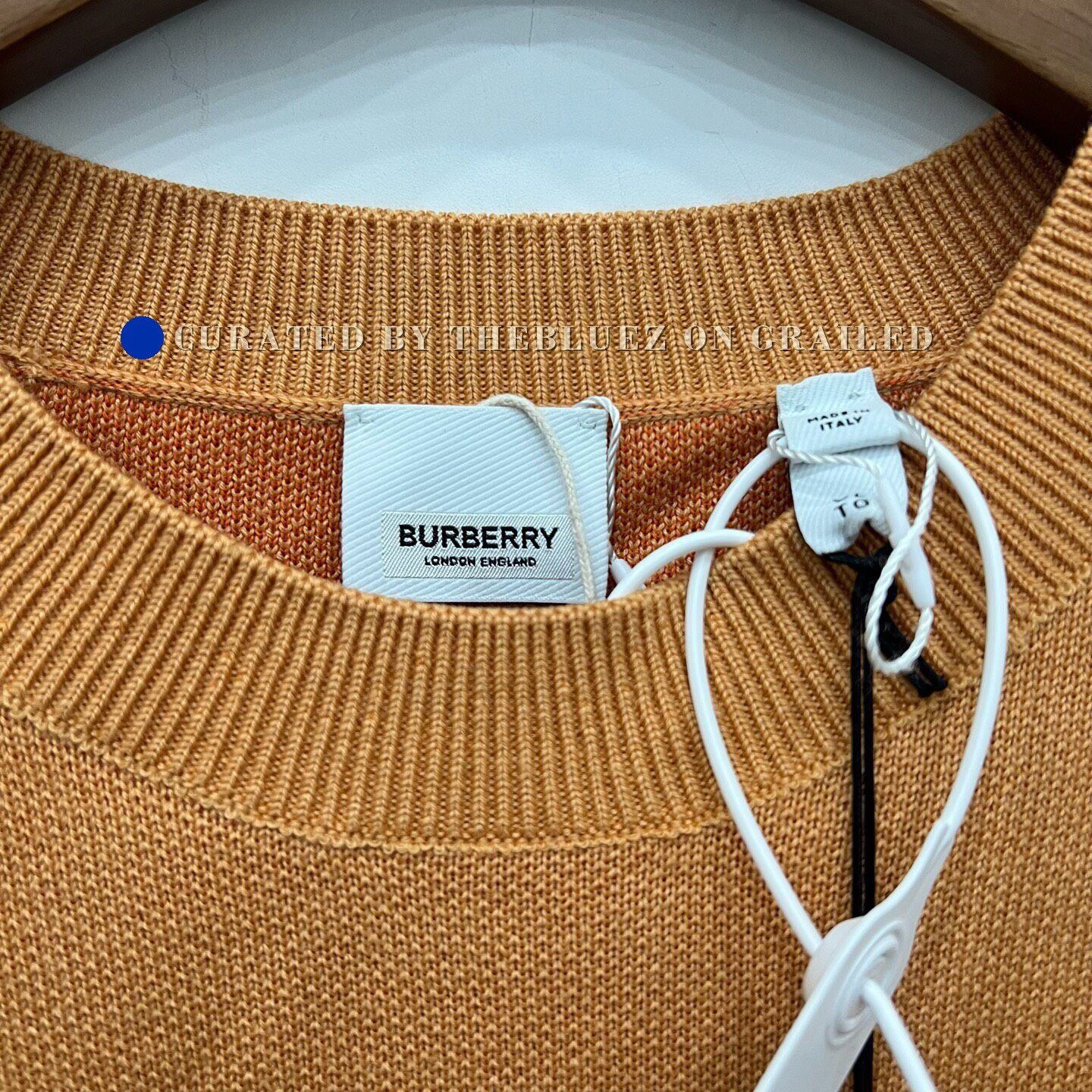 Burberry Burberry Orange Wool Sweater XL Size US XL / EU 56 / 4 - 5 Thumbnail