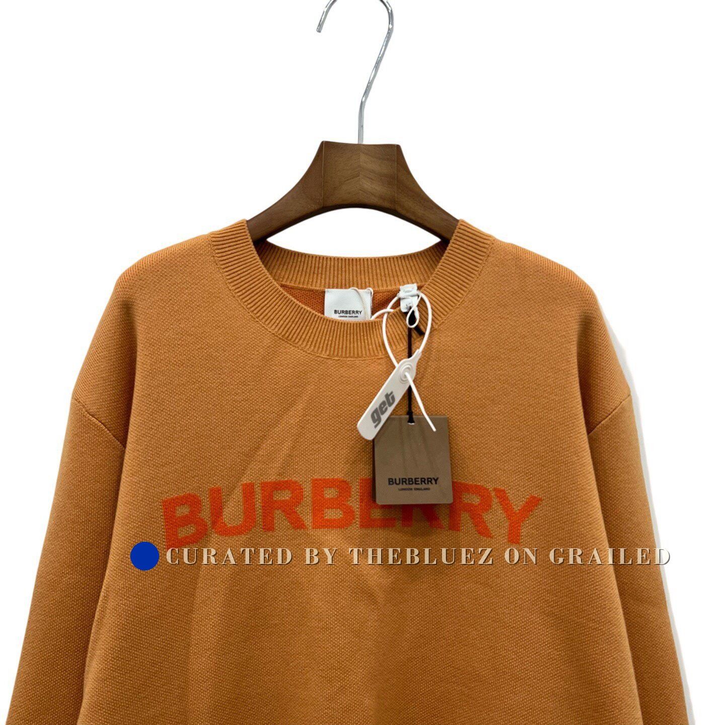 Burberry Burberry Orange Wool Sweater XL Size US XL / EU 56 / 4 - 3 Thumbnail
