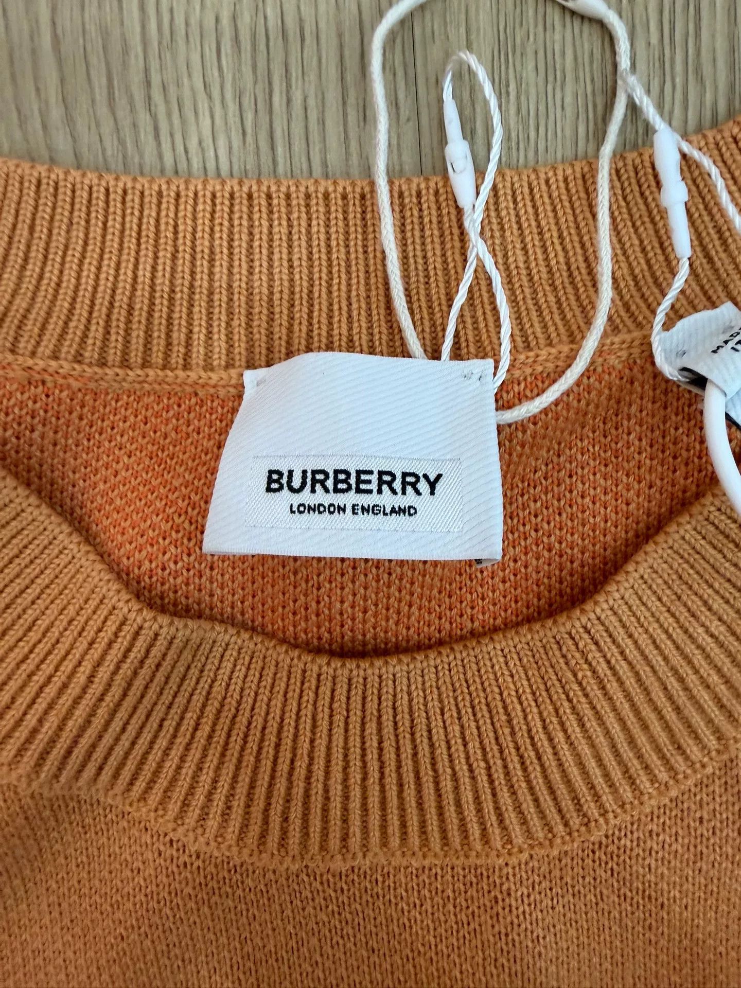 Burberry Burberry Orange Wool Sweater XL Size US XL / EU 56 / 4 - 3 Thumbnail