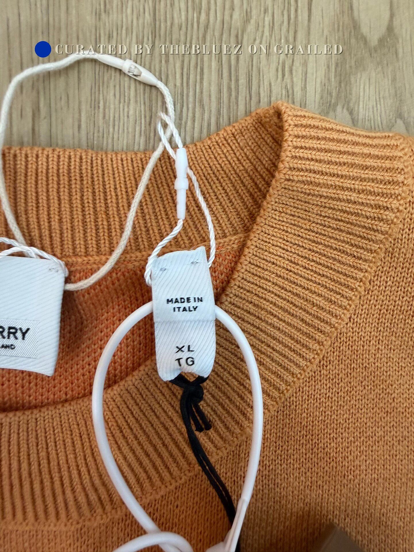 Burberry Burberry Orange Wool Sweater XL Size US XL / EU 56 / 4 - 4 Thumbnail